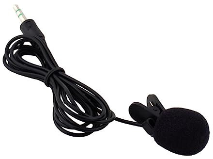 Alasum Loudspeaker Lapel Clip Collar Microphone for Teaching 2.2 k Ohm Impedance Clip Mic 3.5mm Connection
