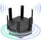 Répéteur WiFi, Amplificateur de Signal Domestique WiFi Extender avec Double Bande 1200mbps, répéteur WiFi avec Port Ethernet pour Une Couverture allant jusqu'à(Noir)