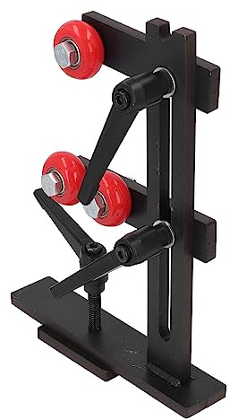 L S Steady Rest Cast Iron Woodworking Lathe Tool Steady Rest with 3Pcs Fixing Wheels of Shaft Workpieces and Can Be Mounted The of Any or