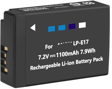 Lithium Battery LP-E17 LPE17 Full Decode Camera Battery ,Compatible For Canon R8 R10 R50 RP 850D 800D 760D 750D 200D 77D M6 M5 M3 200D M6II II(1 Pc Battery)