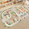 HB.YE Tapis Chambre Bebe Tapis de Jeu pour Bébé Tapis Enfants Chambre Lavable Antidérapant 80x160cm (Transport 2)