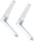 CLISPEED 1 Pair Kitchen Shelf Microwave Shelf Rack Microwave Holder Microwave Stand Microwave Rack Shelf Microwave Oven Rack Microwave Oven Wall Frame Oven Stand Shelf White Stainless Steel
