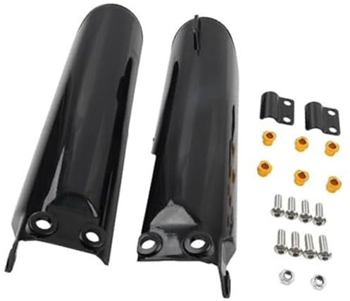 Wivplex Motorrad vorne, Gabel Stoßdämpferabdeckung Schieberschutz ABS Schwarz, for chinesische 125cc 140cc 150cc 160cc 170cc 190cc Pit Dirt Bike Gabelkappenabdeckung