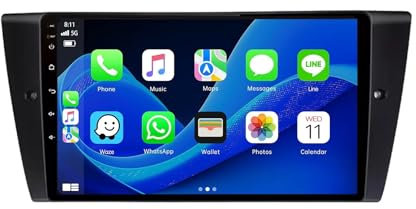 Android 13 Car Stereo para BMW 3 Series E90 E91 E92 E93 2006-2012 9 Pulgadas Autoradio con WiFi 4G Pantalla táctil de Navegación GPS AHD RDS FM Am BT DSP SWC DVR USB Mirror Link(8+256G)