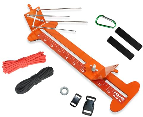 Generisch Paracord Blet Jig Kit Paracord Tool Kit Weben DIY Maker Tool mit rutschfesten Gummifüßen von 10,2 cm bis 33 cm lang