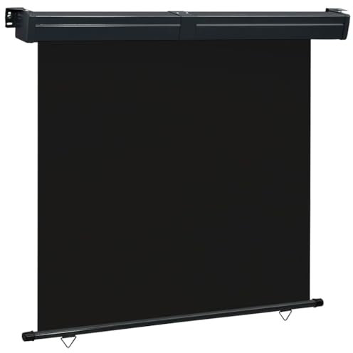 Store Vertical Exterieur, Protection Solaire, Canopée Rétractable, Store Pergola Extérieur, Brise Vue pour Balcon Jardin, 175x250 cm Noir