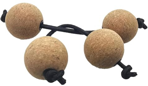 Fangxuee 2 Pairs Koshkash,Kush Kash,Kashaka Shakers,Kush Kash Shakers Wood Color