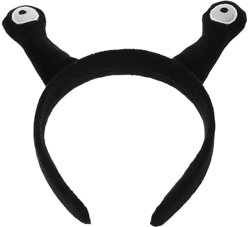 Schwarzes Antennenstirnband aus Gewebe für Kinder, Verformt