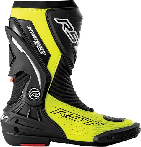 RST Tractech Evo D3O Stivali da motocicletta perforati, nero/giallo fluo, 43
