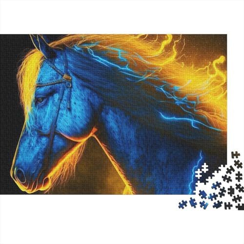 Pferd Blitz Feuer Puzzle, 1000 Teile Für Erwachsene Hochwertig