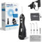 Waterpik Cordless Advanced Waterflosser kabellose Munddusche mit 4 Aufsätzen, Druckbereich von 3,1 bis 5,2 regulierbar über 3 Druckeinstellungen, mit Induktionsladesystem, Schwarz (WP-562EU) ,1er pack