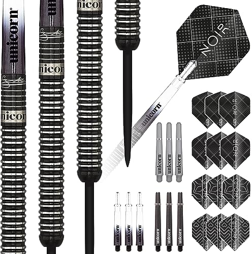 Unicorn Noir-Gary Anderson 90 Percent Wolfram-Dart, Schwarz, 25 g