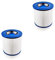 Sillar 2x Filtre cartouche pour aspirateurs Karcher WD 2, WD 2200, WD 2250, WD 3, WD 3300 M, WD 3500 P, A 2003, A 2004, A 2054 Me, A 2120, A 2204, A 2254 Me, A 2504, 2554 2604, 2654, 2656, 2111