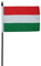 Bandera pequeña de Hungría que agita a mano, 15 x 10 cm FlagSuperstore©