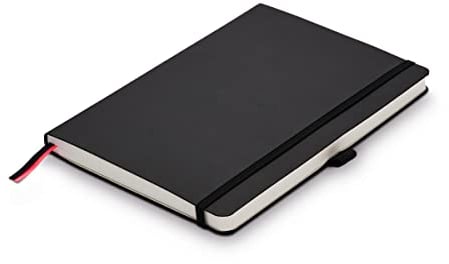 Lamy paper Softcover A5 Notizbuch 810 – Format DIN A5 (145 x 210 mm) in schwarz Lineatur, 192 Seiten und elastischem Verschlussband
