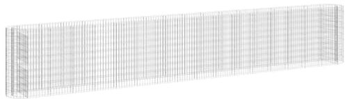 vidaXL Gabionen Hochbeet Steinkorb Pflanzkorb Gabionenkorb Pflanzkasten Pflanzkübel Pflanzbeet Garten Verzinktes Eisen 610x50x100 cm