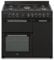 Cuisiniere piano gaz 3 fours électriques CONTINENTAL EDISON CECP903FB - 5 feux - Noir - Largeur 90 cm