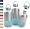 noma noma Trinkflasche Edelstahl Kohlensäure geeignet - Thermosflasche 1l, 750ml, 500ml - auslaufsicher, BPA-frei & klimaneutral (500ml Aqua Blue)