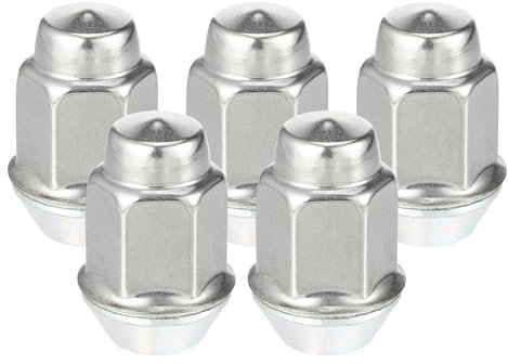 VekAuto 5 Stück Radmuttern kompatibel für Chevrolet, langlebiges Silberton