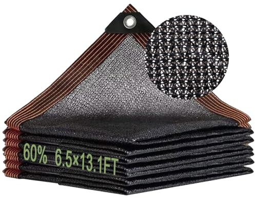 Filet D'Ombrage,2X4M Voile D'ombrage avec œillets,60% Filet RéSistant Aux UV pour Pergola,ClôTure de Protection Noire,Tissu D'Ombrage,pour Pergola,Terrasse,Plantes,Serre,Poulailler