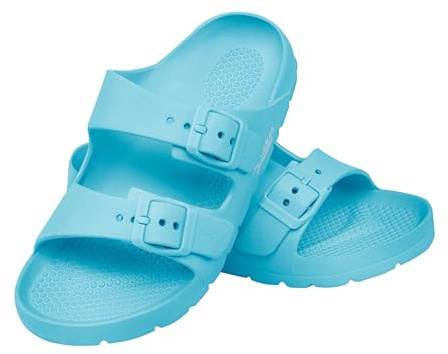 Aqua Speed Laredo Badesandalen Kinder Blau 02 Gr. 35 | Eva-Komfort mit Handtuch | Sicher & leicht für Alltag & Sport