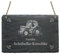 Wetterfeste Schiefertafel « Familie - IHR NAME - » Schild mit Motiv Traktor - Größe ca. 22 x 16 cm - Türschild Klingelschild Namensschild - Trecker Schlepper Landwirt Agrarwirt Bauer