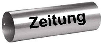 Generic Zeitung Aufkleber für Zeitungsrolle in 15cm, 20cm oder 25cm - Weiß Glanz