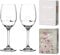 DIAMANTE Petit Heart Wine Pairs Etched Design Embellished with Swarovski Crystals