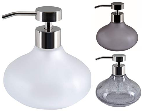 Spirella Seifenspender Mala Glas Flüssigseifen-Spender 270ml Weiß
