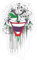 Spreadshirt DC Comics Originals Joker Fratze Batsymbol Sticker, max. 10x10 cm, 10 x 10 cm, Transparent glänzend
