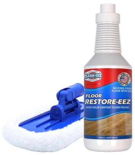 Clean-eez Ultimate Bodenpfleger & Politur – Revitalisieren, Schützen, Glanz von Holz, Laminat, Vinyl, Bambus, Schiefer, Terrakotta und mehr (1 Flasche mit Mikrofaser)