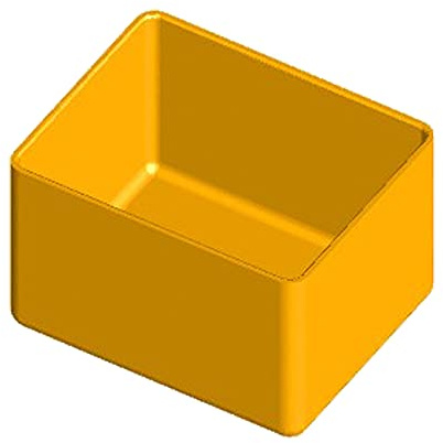 PP-Box 39 x 31 H 25 mm für Kunststoff-Organizer Art Plast mit 12 Fächern L 180 x T 128 x H 32 mm