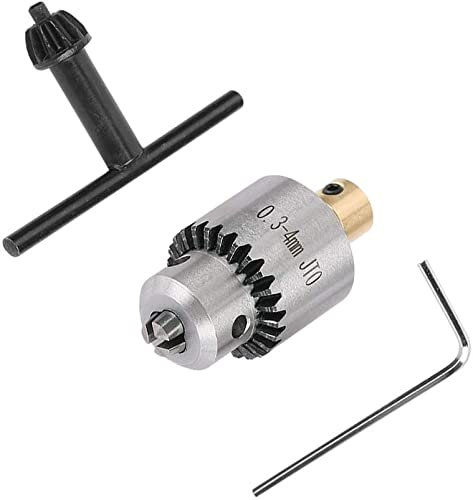 Mandrino per trapano a motore, 4 pezzi, 0,3-4 mm, JT0 conico da 3,17 mm