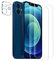 Mixroom - Film compatible avec iPhone XR de 2 pièces en verre trempé + 1 film appareil photo résolution totale dureté 9H, anti-rayures, anti-empreintes