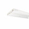 ourdeco® Vorhangschiene, Gardinenschiene weiß, 120 cm, 3-läufig