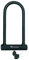 OTTOLOCK Sidekick XL Full-Size U-Lock | Lightweight Silicone-Coated Bike Lock, Black
