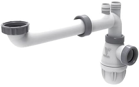 Valentin 6112 Tubulure Gain de Place 2 Lavabos, Blanc