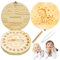 HIQE-FL Zahnbox Holz Milchzähne Box,Zahnbox aus Holz,Milchzähne Box,Jungen Souvenir,Aufbewahrungsbox für Baby-Zähne(Dinosaurier)