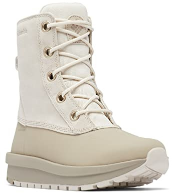 Columbia Moritza Shield Omni-Heat wasserdichte Schneestiefel für Damen, Weiß (Fawn x Canvas Tan), 38.5 EU