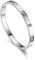 cutepul Braccialetto dell'amicizia in acciaio inox con zirconia cubica riempito in oro e argento per donna adolescente ragazza festa della mamma San Valentino matrimonio coppia regalo compleanno