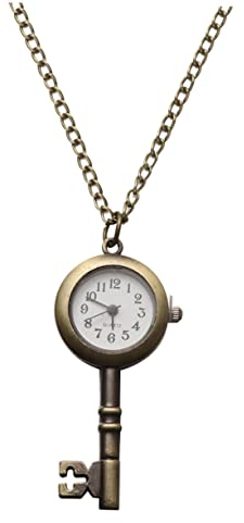 GALPADA Minimalistischer Schlüsselhalter Vintage-Schlüssel Retro-Schlüsselanhänger Bronze-Taschenuhr Schlüsselform Bronze-Quarz-Taschenuhr Vintage-Retro-Bronze-Quarz-Tasche Kleines