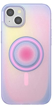 PopSockets: PopCase PlantCore for MagSafe - Plant-Based Phone Case for iPhone 15 Plus with a MagSafe Compatible PopGrip - Phone Stand and Grip with a Swappable Top - Aura