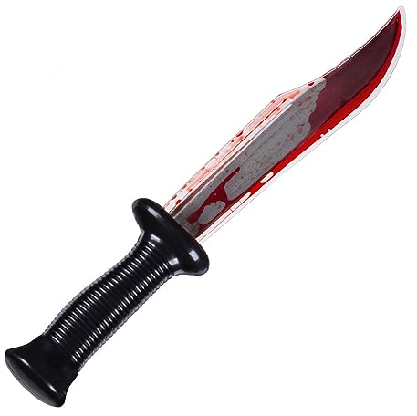 Halloween Bloody Knife Knives Novelty Toy Weapons for Fancy Dress Costumes Accessory Killer Zombie Butchers Knife Cosplay Horror Scary Prop