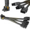 Xiatiaosann 16 AWG PCIE 5.0 12VHPWR 600W 3x8 Pin to 16Pin (12+4Pin) 90 Degree Right Angle Supply Adapter Cable for Graphics Card RTX 4090 4080 3090TI 4070Ti (type A)