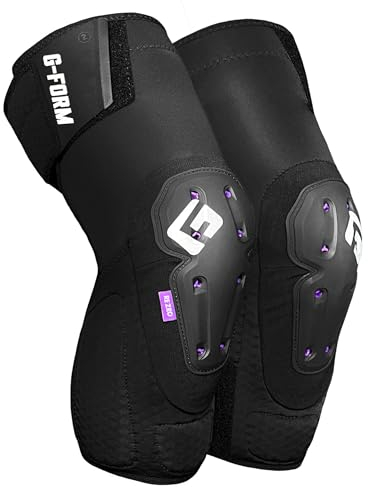 G-Form Mesa Rodilleras - Transpirables y Flexibles - Protecciones para MTB, Ciclismo, Skateboarding y Más - Duradera y Ergonómica - Negro, Adulto XL