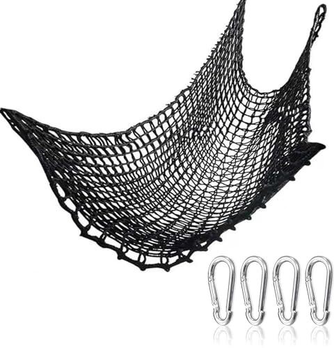 PRIMUZ Filet D'escalade Robuste À Double Couche, Filet De Protection Anti-chute Avec 4 Crochets De Sécurité, Pour Jardins, Aire De Jeux