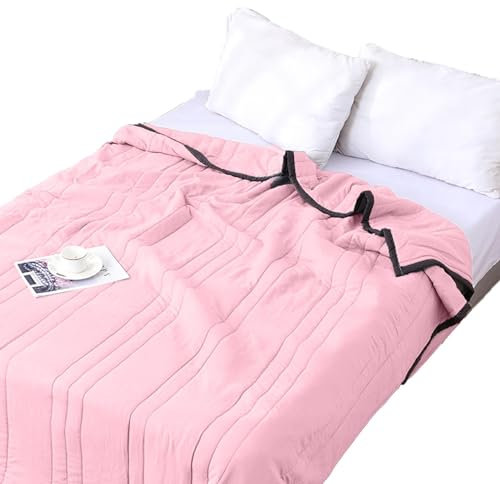 Povanjer Manta refrescante,Manta de Verano Transpirable - Manta refrescante Extra y Fina, Transpirable,Edredón Reversible de Verano, Manta Ligera para Dormir, Siesta, Viajes, Coche, sofá, Cama