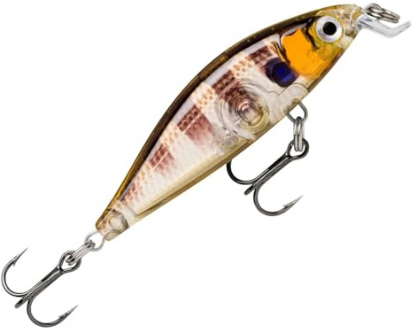 Rapala X-Light Minnow 5cm 4g - Wobbler, Hardbait, Twitchbait, Minnow zum Barschangeln, Hardbait zum Spinnfischen, Farbe:Glassy Gill UV