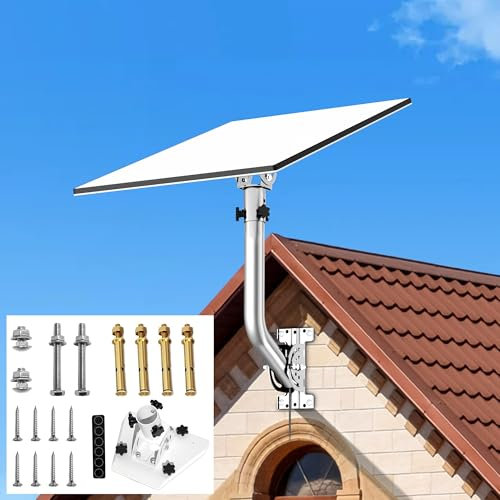 Montaje de tercera generación de Starlink, ajustable a 360 grados, con adaptador para tubos de Starlink y compatible con receptores estándar de tercera generación (V3) de Starlink