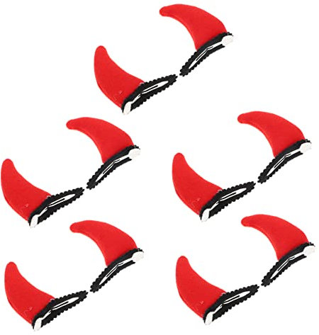 Beatifufu 10stücke Halloween Teufelshörner Haarclips Rote Horn Haarnadeln Für Kostüme Cosplay Und Mottopartys Leichte Und Langlebige Haaraccessoires Für Halloween Und